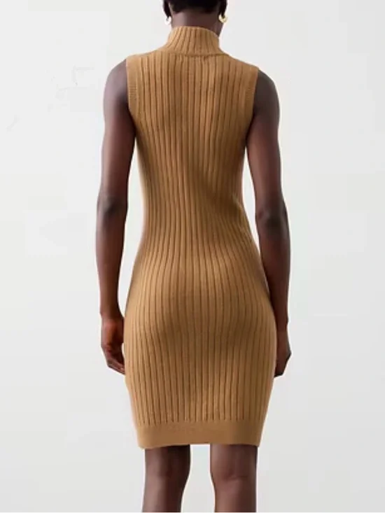 Banana Republic Rib Knit Turtleneck Sheath Dress NWT - Picture 2 of 4